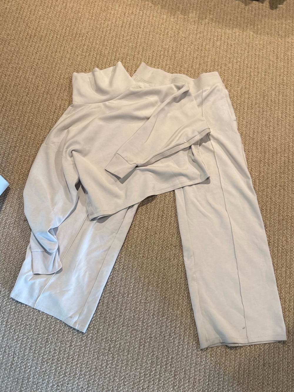 RHONE Light Beige Two-Piece Loungewear Set